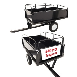 Przyczepka Przyczepa Do Traktorka Kosiarki 540kg Na Kołach Wywrotka