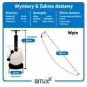 Ręczna pompa do odsysania oleju - urządzenie do odsysania oleju / ręczna pompa olejowa BITUXX 6 L