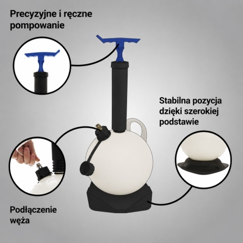 Ręczna pompa do odsysania oleju - urządzenie do odsysania oleju / ręczna pompa olejowa BITUXX 6 L