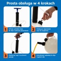 Ręczna pompa do odsysania oleju - urządzenie do odsysania oleju / ręczna pompa olejowa BITUXX 6 L