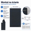 Skrzynka na paczki BITUX 90L stalowa zamykana czarna wodoodporna 53x41x76,5