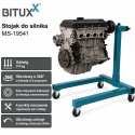Stojak do Montażu Silnika / skrzyni 570kg Uchwyt na silnik Mobilny na kołach Obrotowy