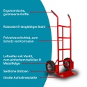 Wózek transportowy 200 kg stalowy 2 koła pompowane magazynowy do ładunków