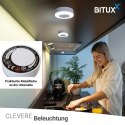 Zestaw 5x Lampka Nocna LED Dotykowa USB - 3 Barwy Światła, Samoprzylepna