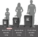 Zestaw Walizek Podróżnych Berwin 3 szt Twarde Na Kółkach TSA XL L M