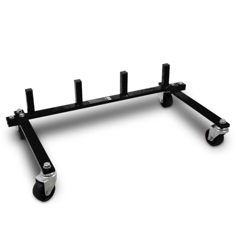 Zestaw rolek manewrowych 680kg hydrauliczne do auta 4szt Bituxx + stojak XL PRO+
