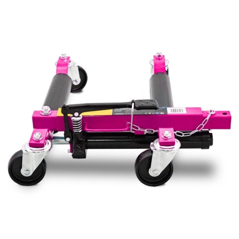 Zestaw rolek manewrowych 680kg hydrauliczne do auta 4szt Bituxx + stojak XL PRO+