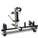 Zestaw rolek manewrowych 680kg hydrauliczne do auta 4szt Bituxx + stojak XL PRO+