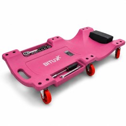 BITUXX Leżanka warsztatowa na kółkach z półką 120 kg ergonomiczna montażowa deska warsztatowa do samochodu 6 kółek 360°