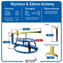BITUXX Montażownica do opon motocyklowych – łatwa wymiana opon