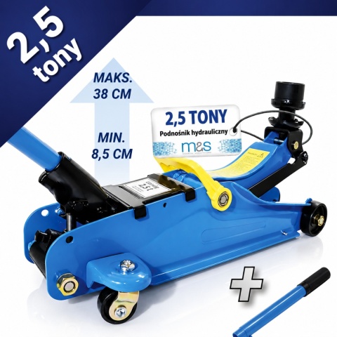 Hydrauliczny podnośnik samochodowy typu "żaba" (warsztatowy), 2,5 tony, Bituxx