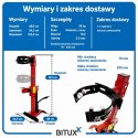 Hydrauliczny ściągacz do sprężyn samochodowych i motocyklowych 70–200 mm, 7-stopniowa regulacja wysokości