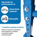 Hydrauliczny ściągacz sprężyn 2,5T pedał nożny regulacja 70–200 mm