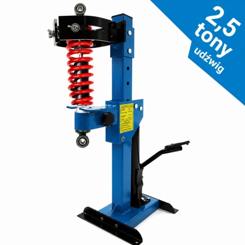 Hydrauliczny ściągacz sprężyn 2,5T pedał nożny regulacja 70–200 mm