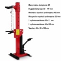 Hydrauliczny ściskacz sprężyn napinacz amortyzatorów 3T solidny