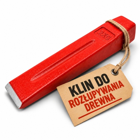 Klin rozłupujący do drewna drzewa 2kg ze stali mocny Łuparka BITUXX