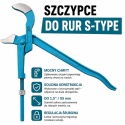 Klucz nastawny szwedzki do rur 1,5" bardzo lekki BITUXX długie szczęki