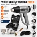Opalarka Elektryczna 2000W 4 dysze 2 biegi + akcesoria BITUXX 600°C