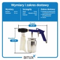 Pistolet do piaskowania na sprężone powietrze do kompresora Zestaw