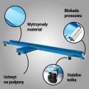 Platforma do manewrowania motocyklem 567 kg z wytrzymałej stalowej bazy solidnej