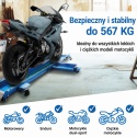 Platforma do manewrowania motocyklem 567 kg z wytrzymałej stalowej bazy solidnej