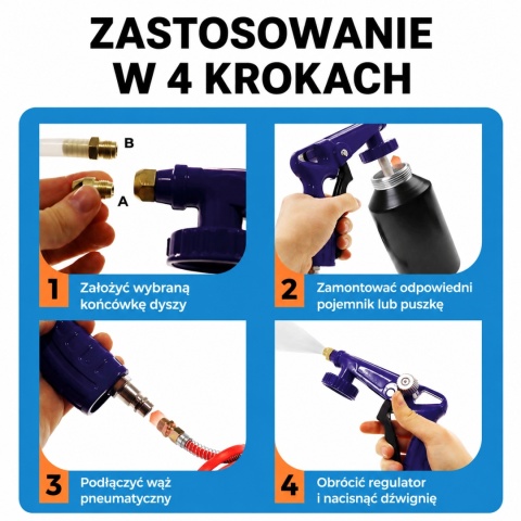 Pneumatyczny pistolet do konserwacji podwozia BITUXX