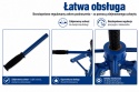 Podpora warsztatowa 12 t 710-1080 mm stojak pod samochód regulowana stalowa auto