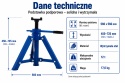 Podstawka podporowa 12T 450-725 mm stojak pod samochód warsztatowy do aut