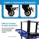 Profesjonalny stół warsztatowy/spawalniczy BITUXX na kółkach o nośności 250 kg - mobilny roboczy do spawania i montażu