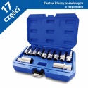 Profesjonalny zestaw wykrętaków do szpilek - BITUXX 11 elementów (napęd 1/2″)
