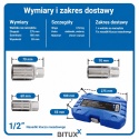 Profesjonalny zestaw wykrętaków do szpilek - BITUXX 11 elementów (napęd 1/2″)