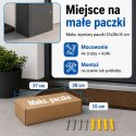 Skrzynka Na Paczki BITUXX M Zamykana Antracyt Box Na Przesyłki 54 cm
