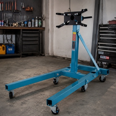 Stojak do Montażu Silnika / skrzyni 900kg Uchwyt na silnik Mobilny na kołach Obrotowy