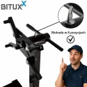 Stojak na silnik 570 kg obrotowy mobilny warsztatowy 4 koła 360°