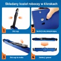 Stół roboczy / kozioł składany regulowany - 600 kg, wysokość 62-87 cm BITUXX