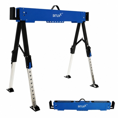 Stół roboczy / kozioł składany regulowany - 600 kg, wysokość 62-87 cm BITUXX
