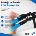 Szczypce do opasek zaciskowych osłon taśmowych 11 elementów Zestaw