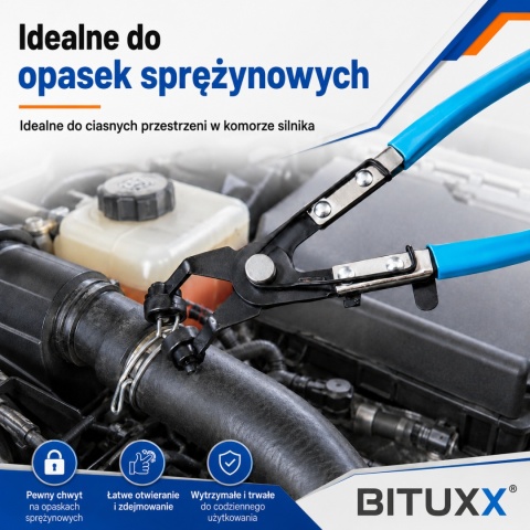 Szczypce do opasek zaciskowych osłon taśmowych 11 elementów Zestaw