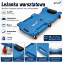 Wózek Leżanka Warsztatowa do garażu/warsztatu z zagłówkiem 6 kółek