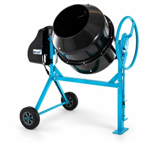 Betoniarka elektryczna BITUXX 160 l 650 W do betonu i zapraw