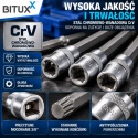Komplet narzędzi nasadkowych sześciokątnych BITUXX 3/8" 21 elementów