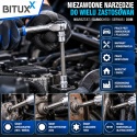 Komplet narzędzi nasadkowych sześciokątnych BITUXX 3/8" 21 elementów