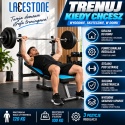 LACESTONE Ławka treningowa płaska regulowana pochylona trening Fitness