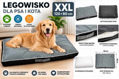 Legowisko dla Psa/Kota Poduszka dla zwierząt posłanie do spania XXL