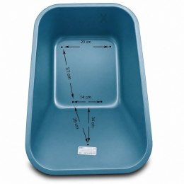 MISA do taczki 100l BITUXX niebieska zamienna stal Ocynkowana do 250kg