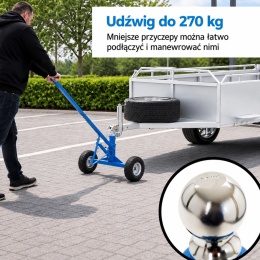 Manewrownik Do Przyczepy Z Kołem Podporowym 270kg Regulacja BITUXX