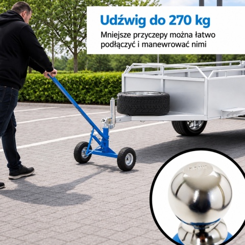 Manewrownik Do Przyczepy Z Kołem Podporowym 270kg Regulacja BITUXX