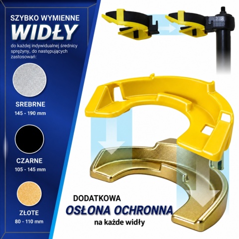 Ściągacz do sprężyn MCPherson 1,5T mocny Mechaniczny Bituxx