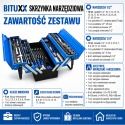 Skrzynka narzędziowa zestaw 85 elementów klucze nasadki bity śrubokręt komplet narzędzi