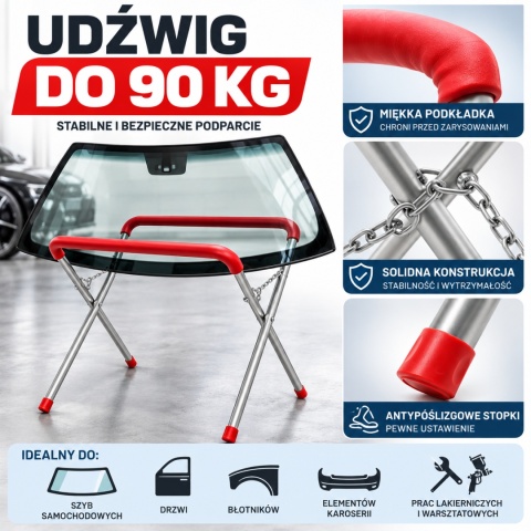 Stojak serwisowy / koziołek podtrzymujący z miękką podkładką – BITUXX